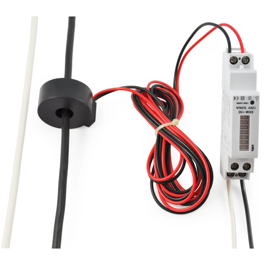 Basic 120 Volt Single Phase kWh Meter, 2-wire, External CT Meter, 14mm, 50 Amp, Pulse output, EKM-15E - Image 5