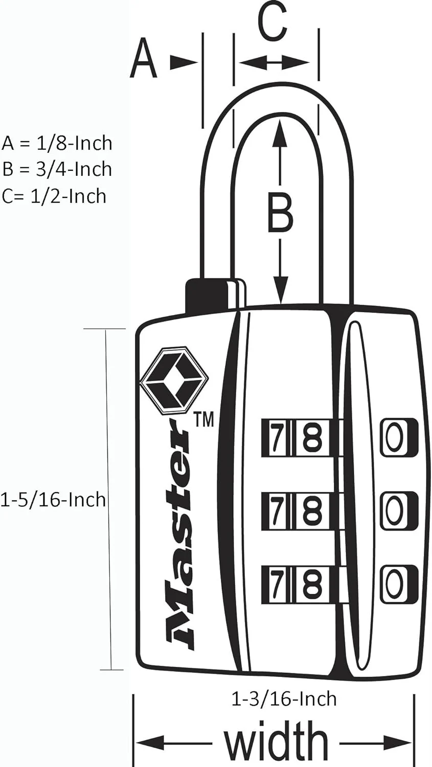 Masterlock - 4680DBLK - Image 3