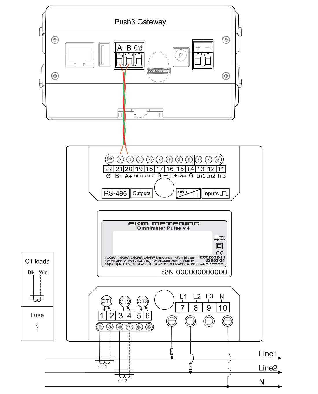 EKM Omnimeter Pulse v.4 – Pulse Counting, Relay Controlling, Universal Smart Electric Meter - Image 6
